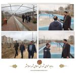 بازدید رئیس شورای اسلامی شهر اسلامشهر از پروژه‌ بوستان باغ ایرانی واقع در شهرک قائمیه